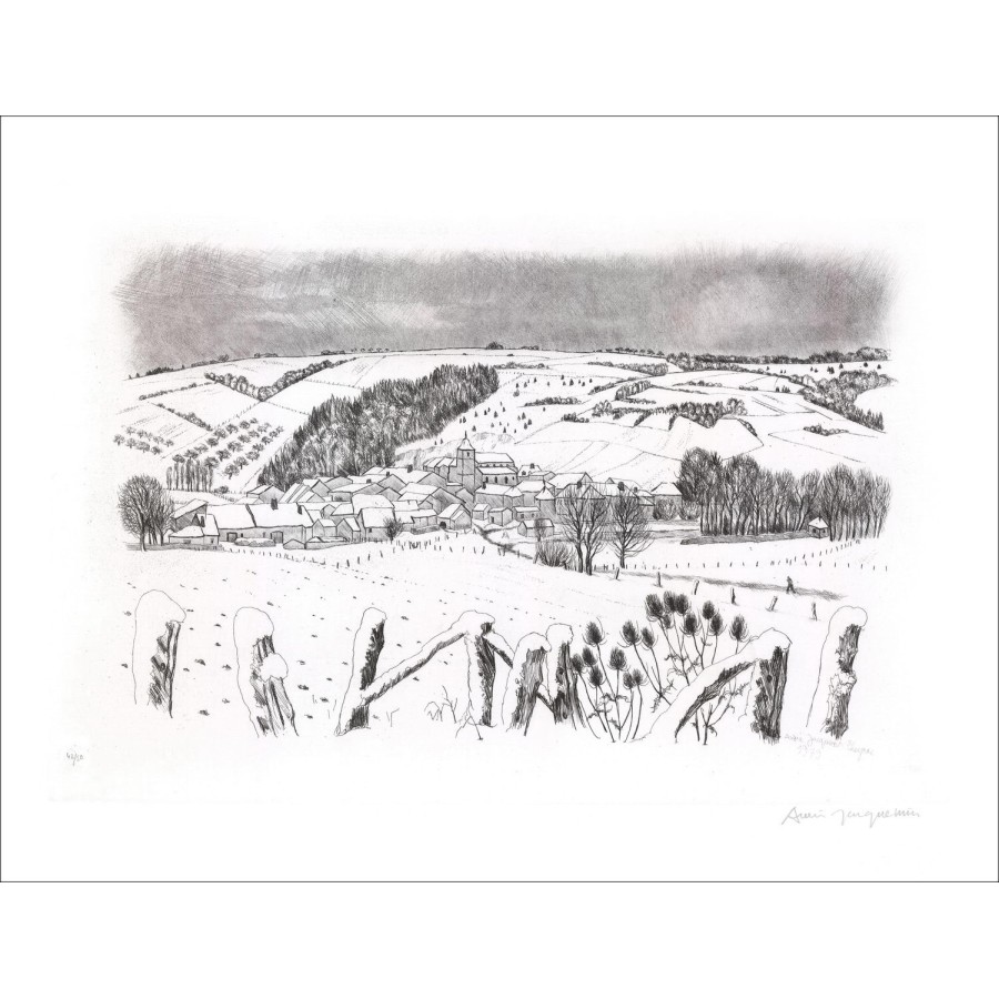 Acheter Paysage de Lorraine 07 André JACQUEMIN Gravure Originale 1979