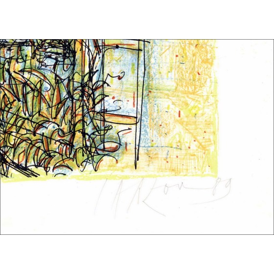 Buy The small pond of Jean CARZOU Original Lithograph - 1989