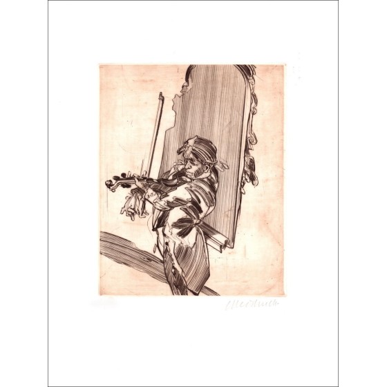 Claude Weisbuch der Geiger des Originalgravierspiegels