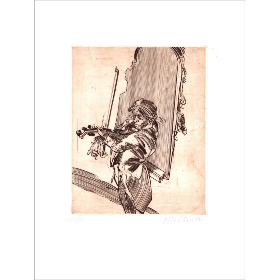 Claude Weisbuch der Geiger des Originalgravierspiegels