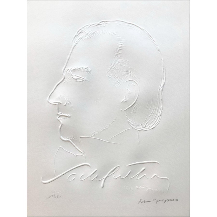 Kauf Porträt von Sacha Guitry André Jacquemin Original Footprint 1988