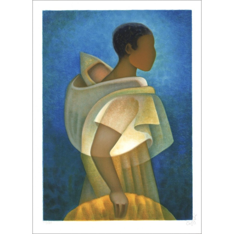 Comprar Litografía original de Louis Toffoli Black Maternity 1991