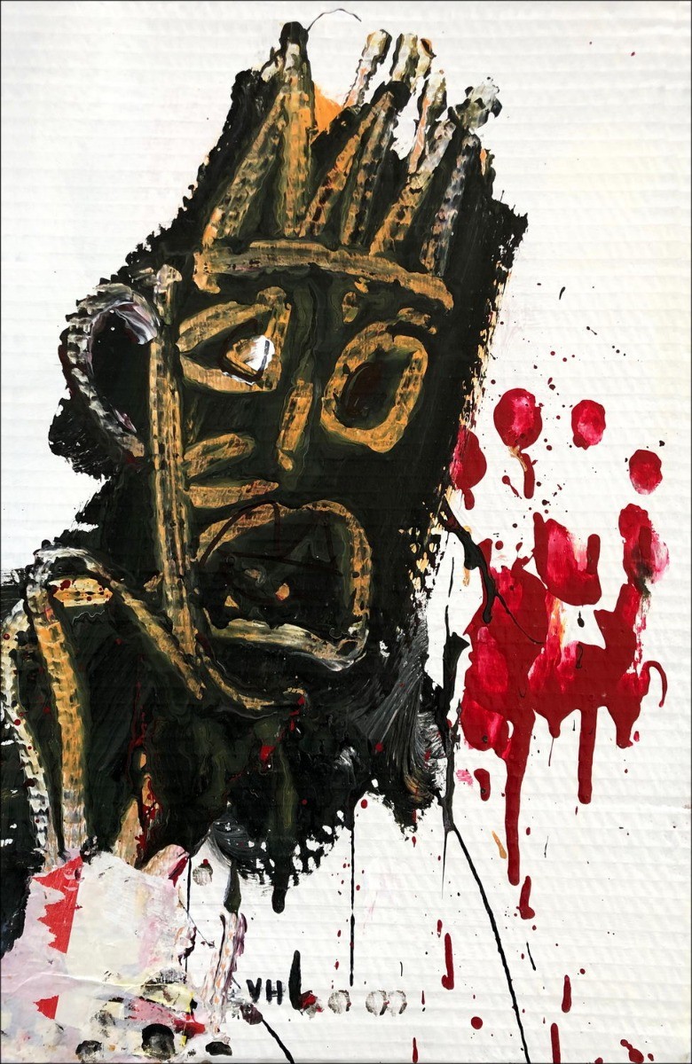 Comprar JM Basquiat una pintura original de Victor Pasch 