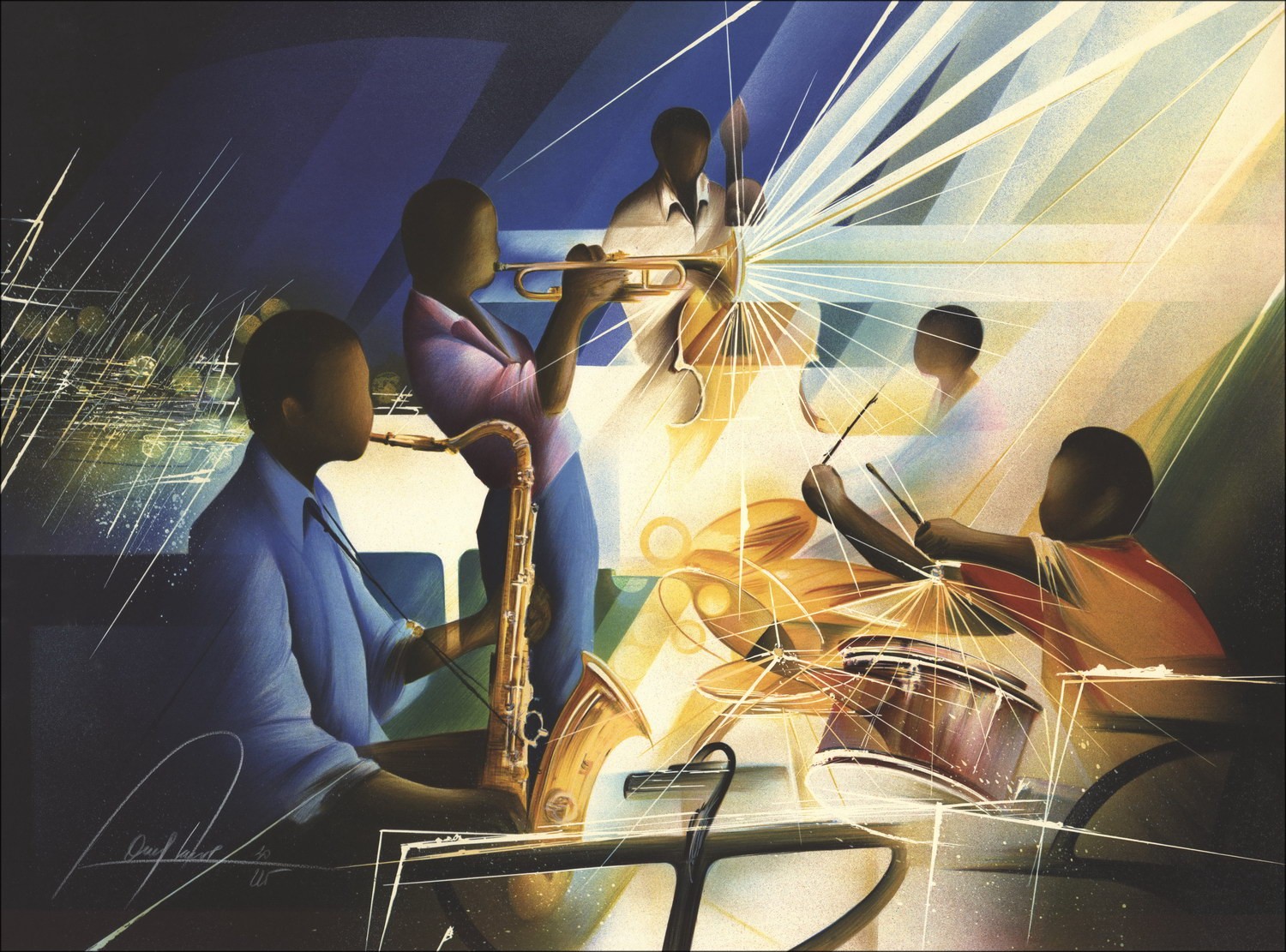 Achat Raymond POULET Miles Davis et son orchestre Lithographie