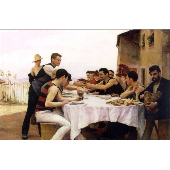 Acquista un disegno originale Émile BRIGHT The CanoStone di Meurthe 1892