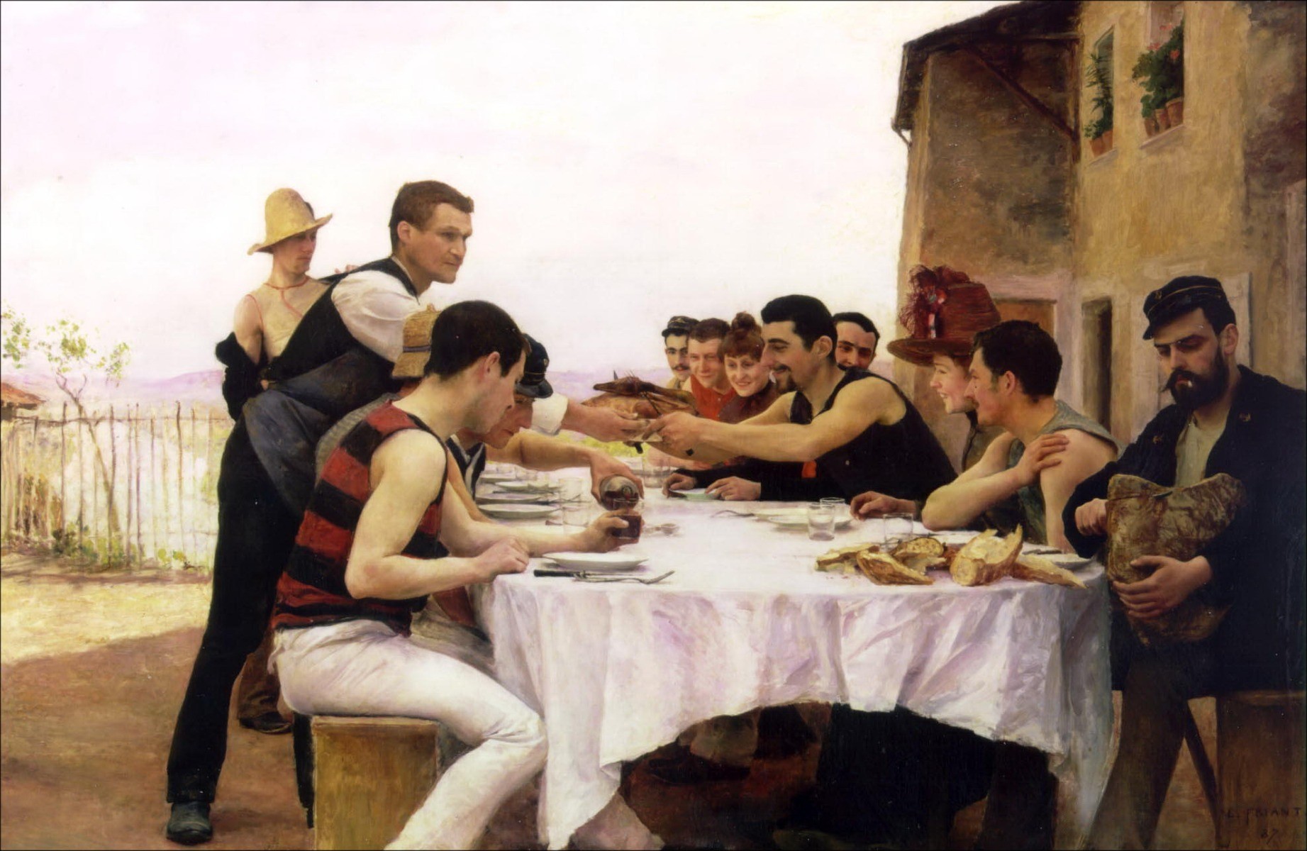 Acquista un disegno originale Émile BRIGHT The CanoStone di Meurthe 1892