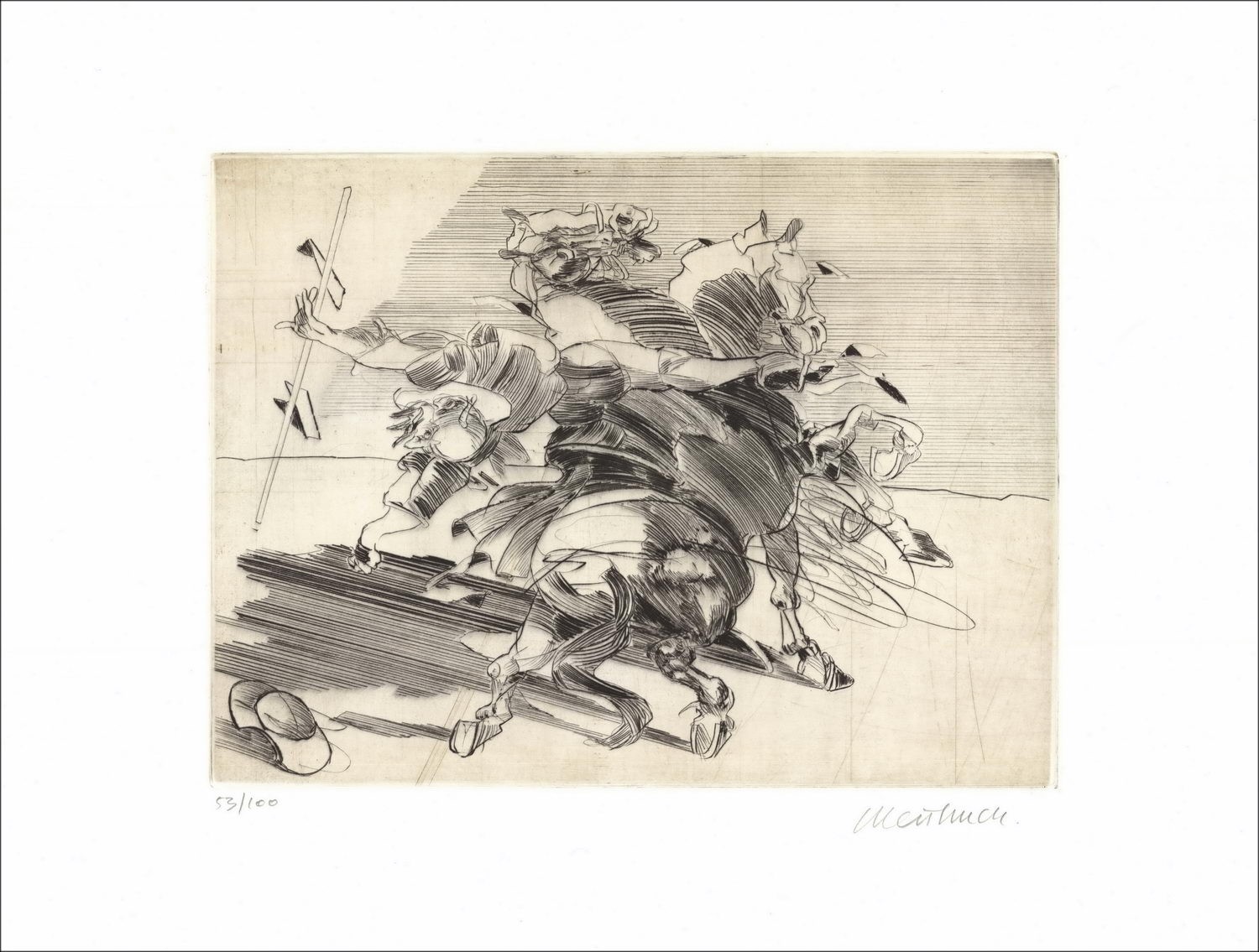Acquista Original Engravvision Claude Weisbuch Don Chisciotte 