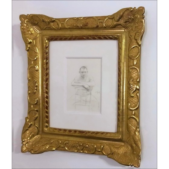 Acquista un disegno originale Émile BRIGHT The CanoStone di Meurthe 1892