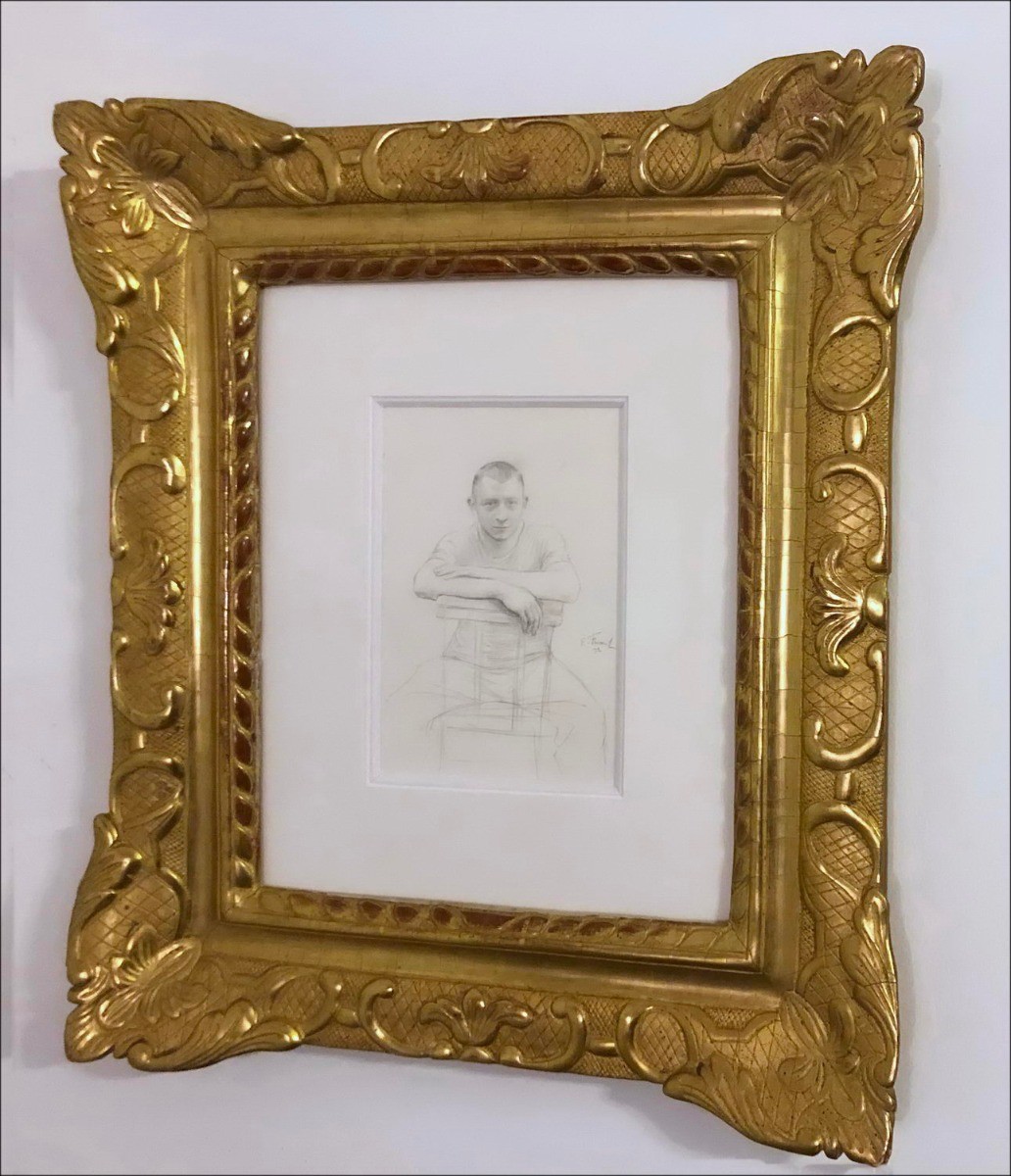Buy Original drawing Émile FRIANT The Boatman of Meurthe 1892