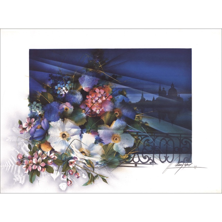Acheter Raymond POULET Bouquet de fleurs Lithographie Originale 