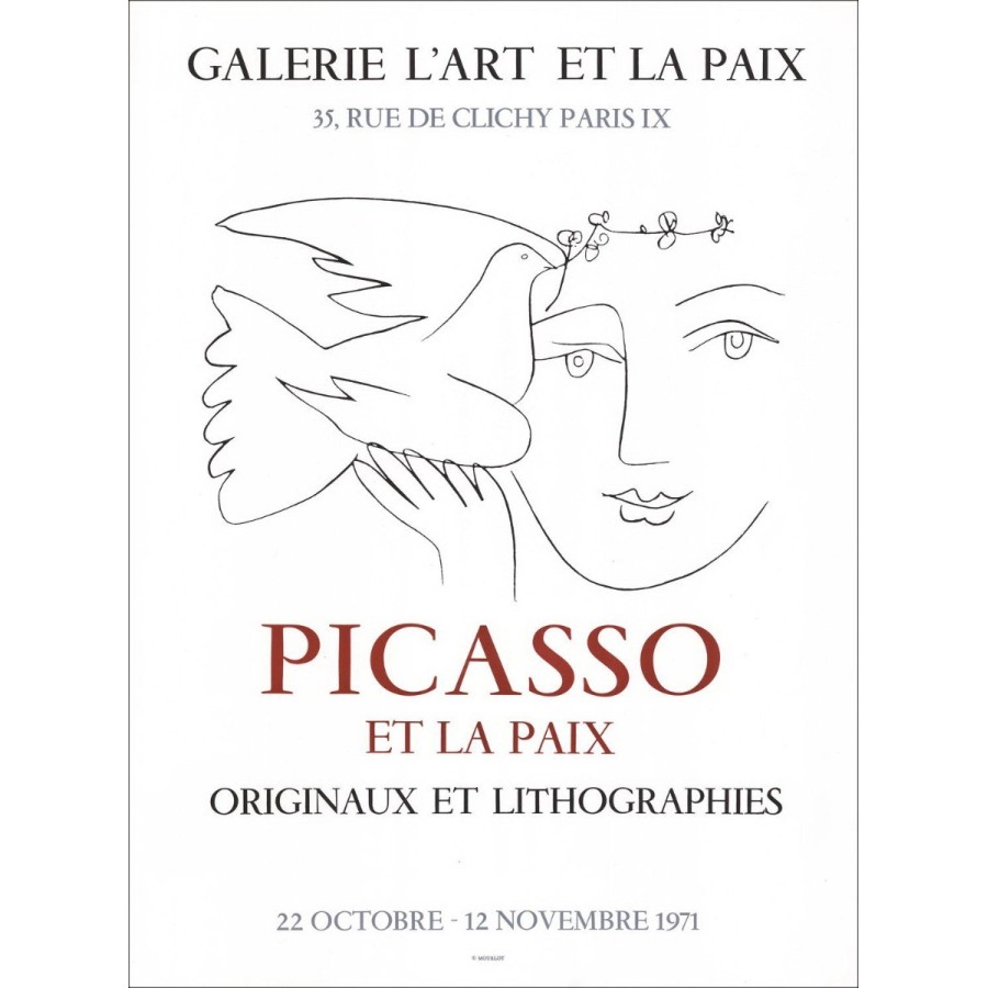 Acquista Pablo Picasso Lithography Galleria fiera Art and Peace 1971