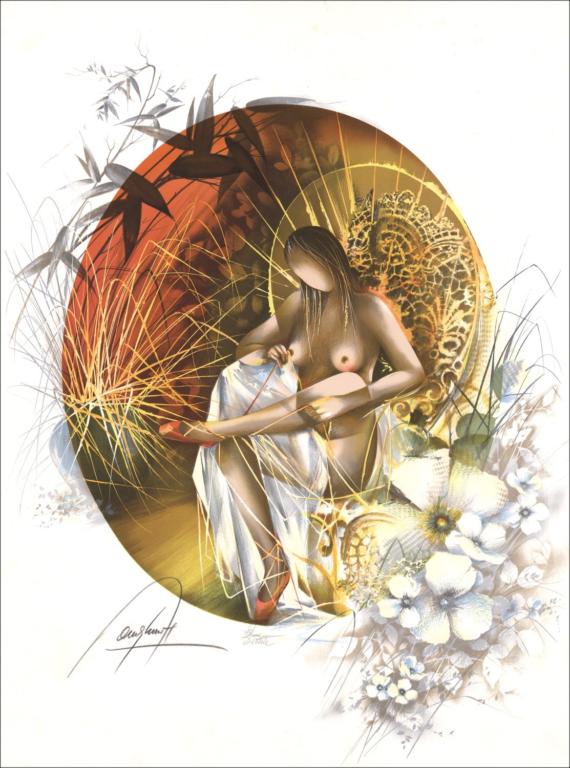 Acquisto Litografia Originale di Raymond POULET Nude