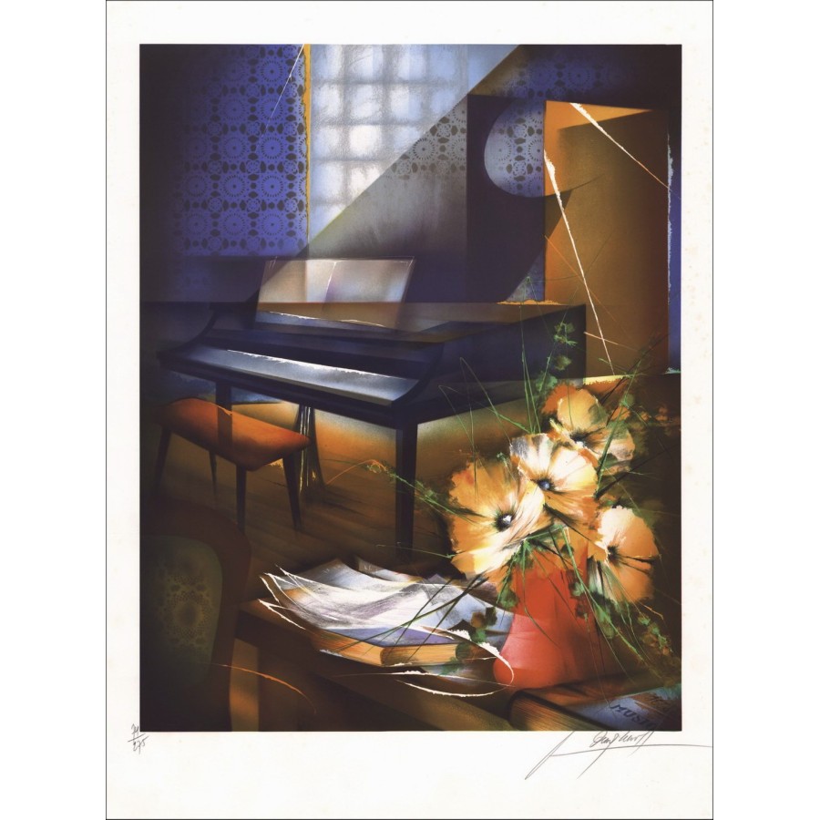 Buy Raymond POULET Original Lithograph Piano