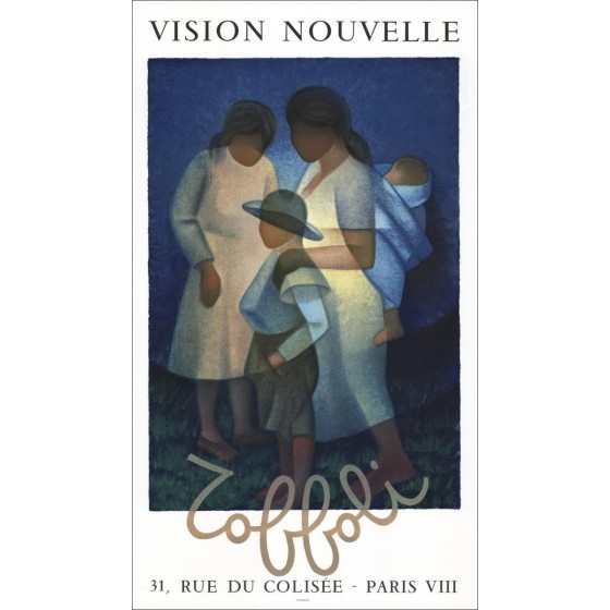 Compra cartel litografía Louis Toffoli la familia, esperanza 1977