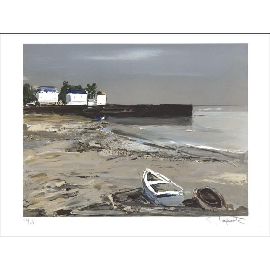 Georges Laporte - Originele litho "Barfleur" 56x76cm - ondertekend en genummerd in potlood