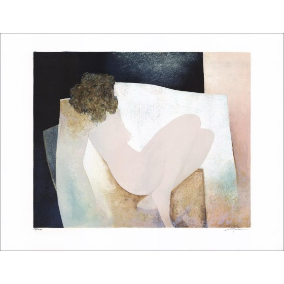 Kaufen Sie Original-Lithographie Claude Gaveau Christine