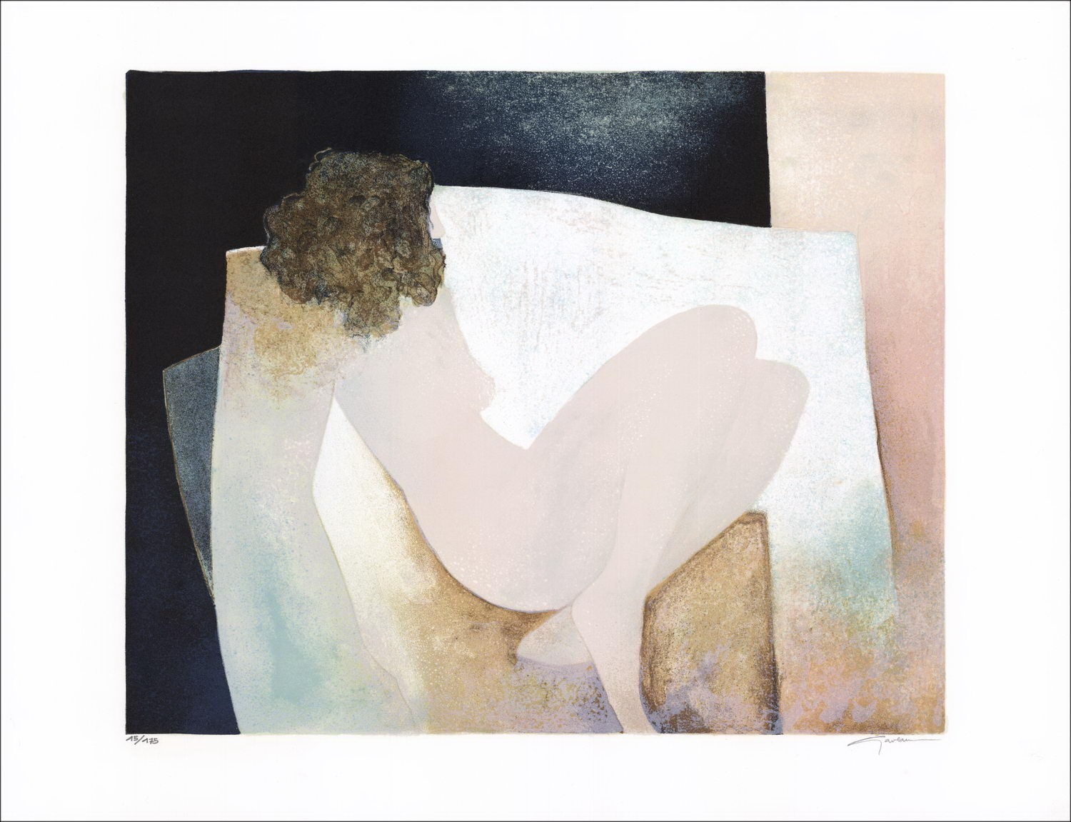Acquista Litografia originale Claude Gaveau Christine