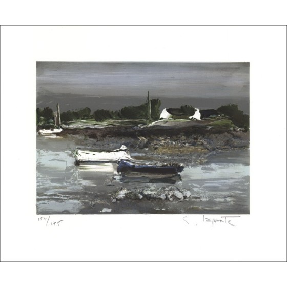 Georges Laporte - Litografia originale "Breton Light" 37x45cm - firmato e numerato a matita