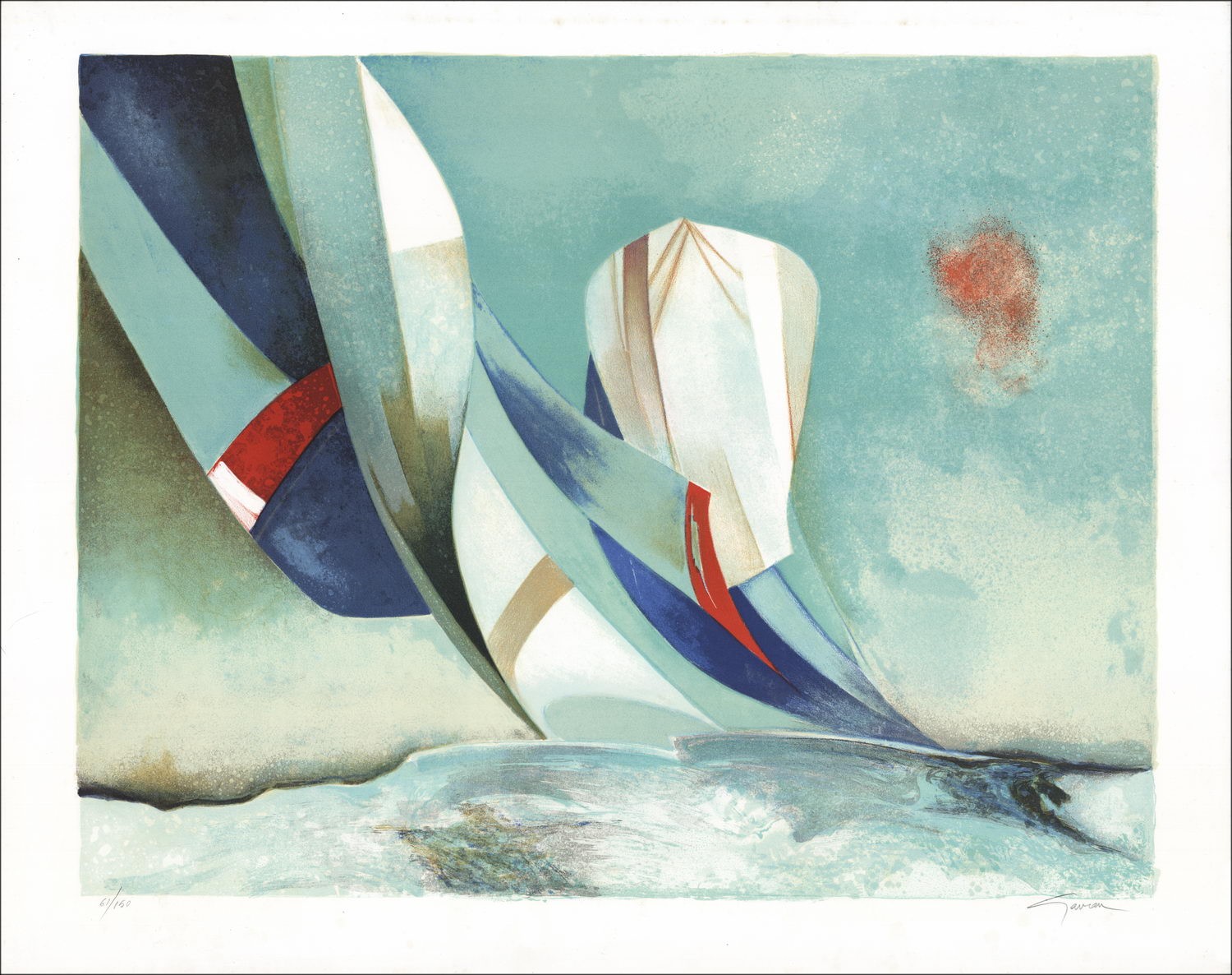 Comprar Claude Gaveau Original Litografia La Gran Regata