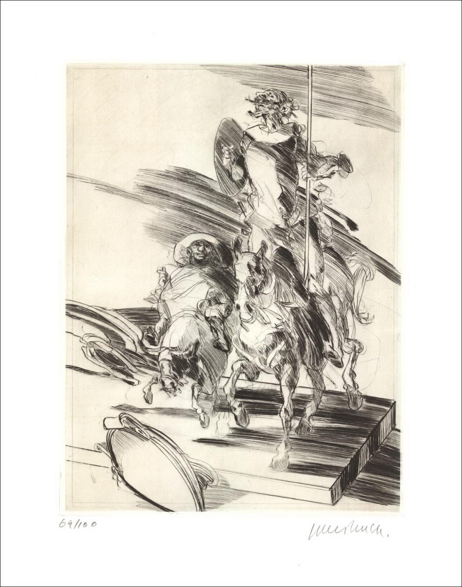 Buy Original Engraving by Claude WEISBUCH Sancho and Don Quixote