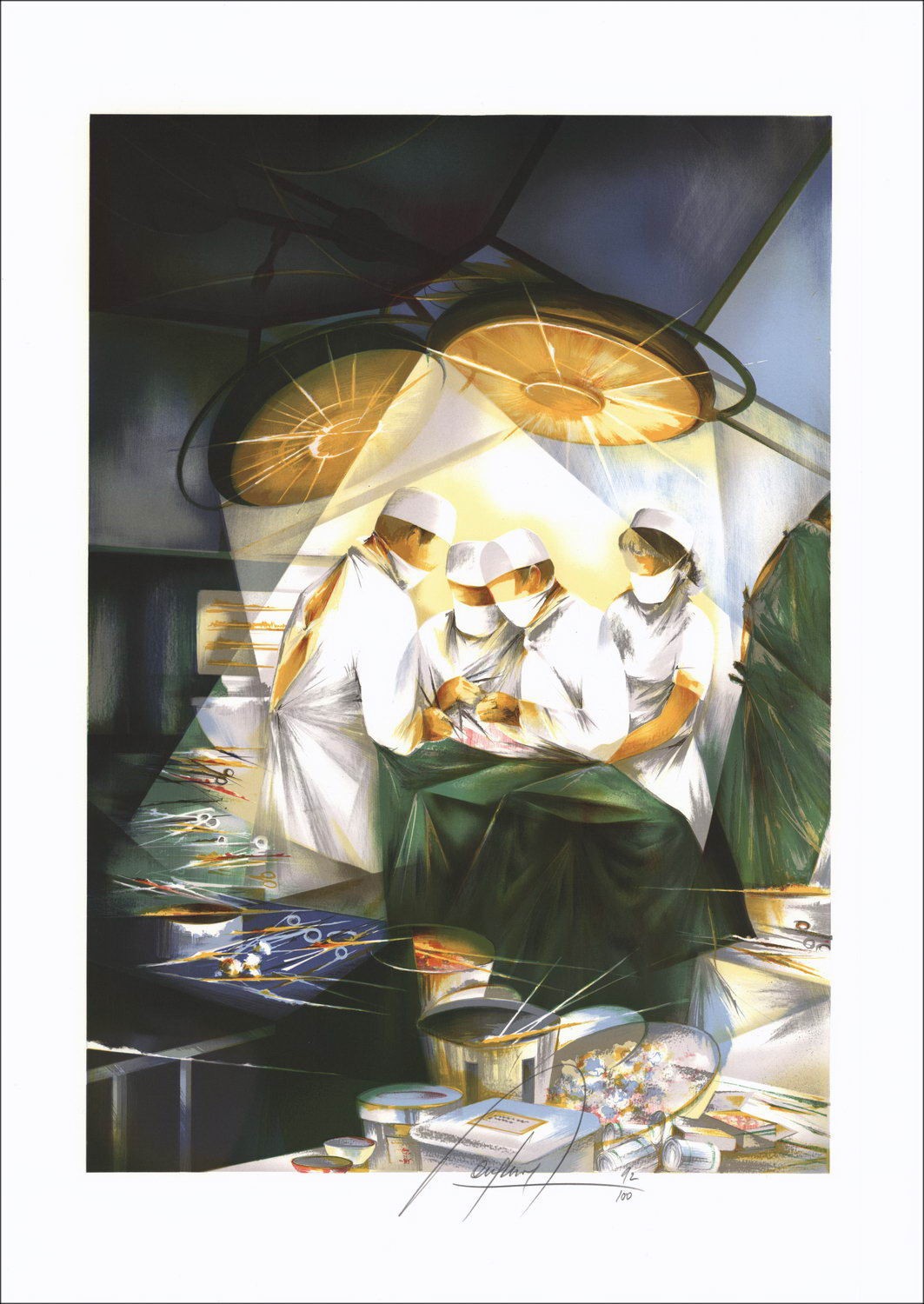 Buy the original lithograph by surgeon Raymond POULET