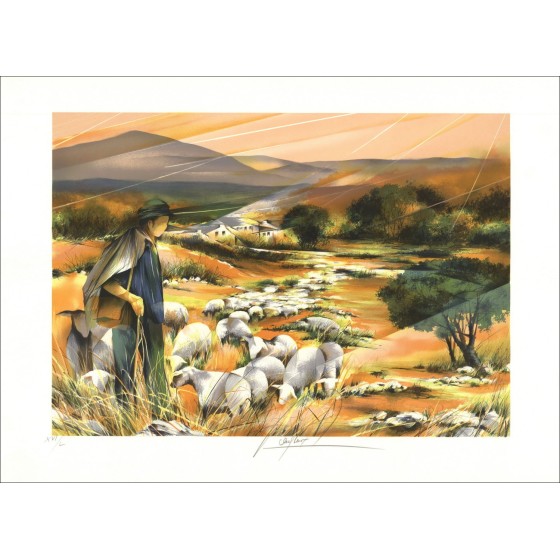 Acquisto Litografia Originale Il pastore Raymond POULET