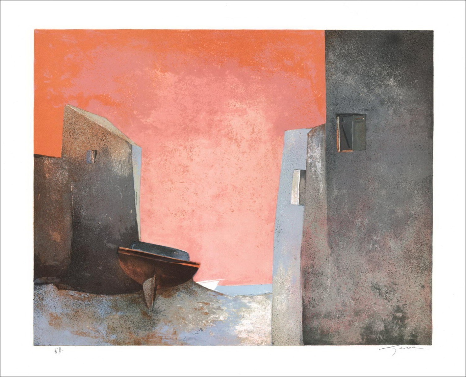 Comprar una litografía original de Claude Gaveau Aurore