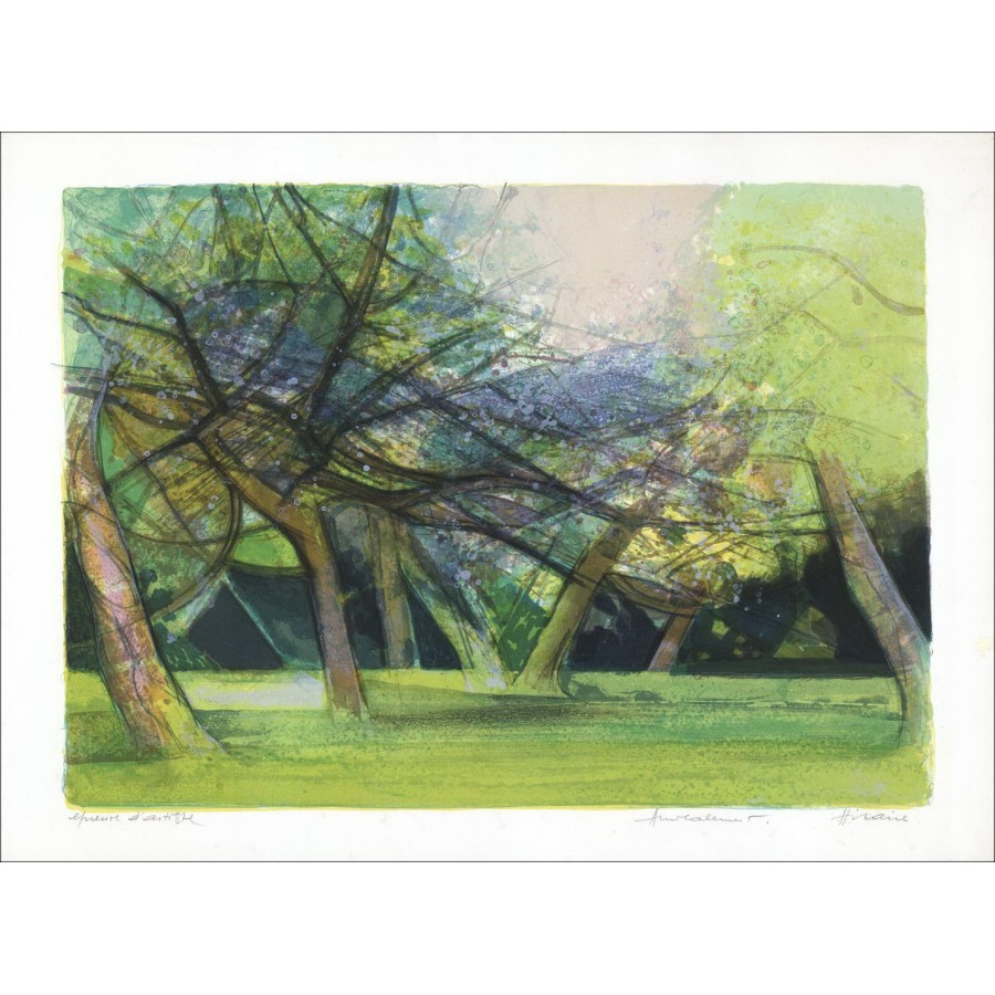 Buy Original Lithograph The orchard Camille HILAIRE 