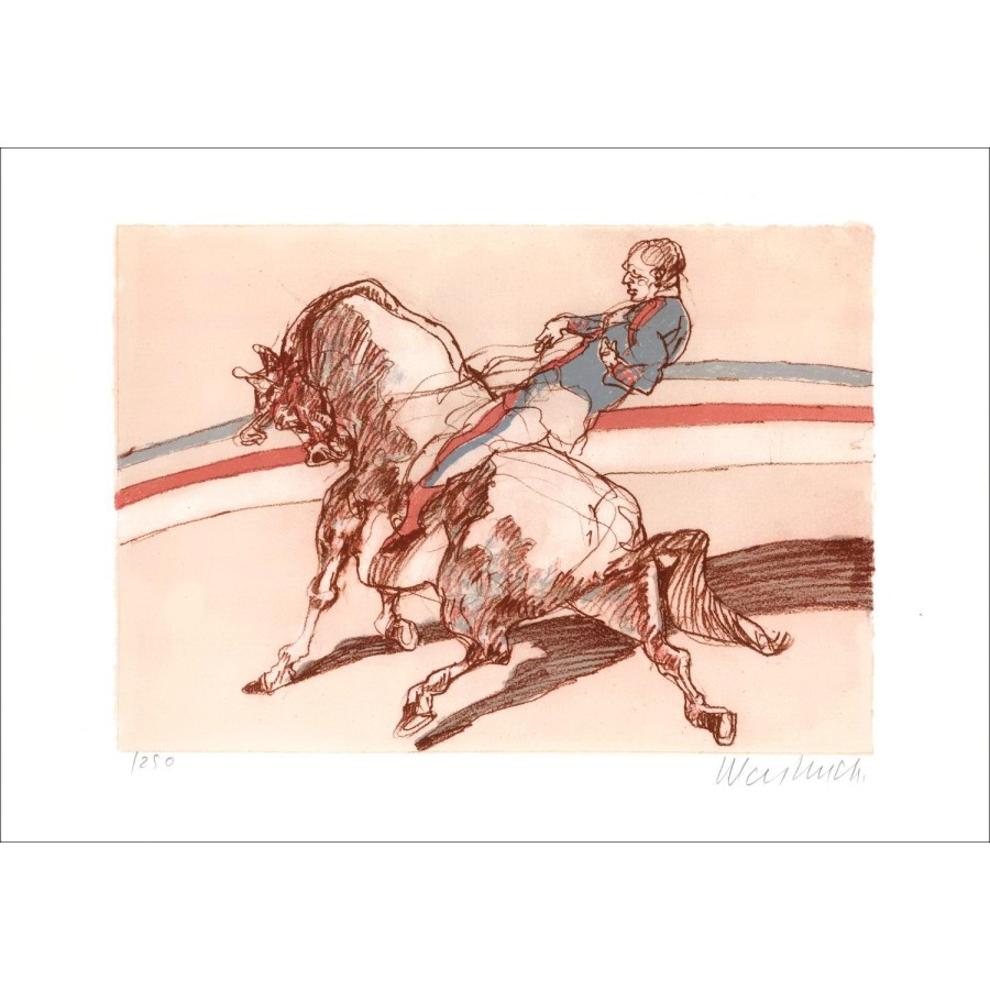 Acheter L’écuyer du cirque de Claude WEISBUCH Lithographie originale