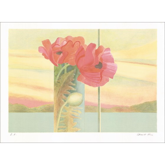 Pierre Garcia-Fons - Litografia originale "Bouquet of Flowers" 45x61cm, firmato e numerato a matita