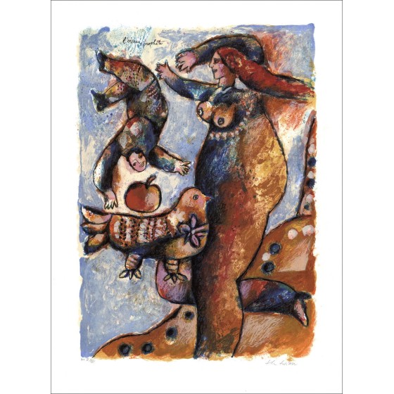 Acquista Theo TOBIASSE L'oiseau prophète Litografia Originale