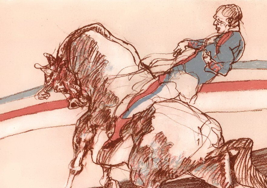 Kaufen Sie Cirque de Claude Weisbuch Original-Lithographie