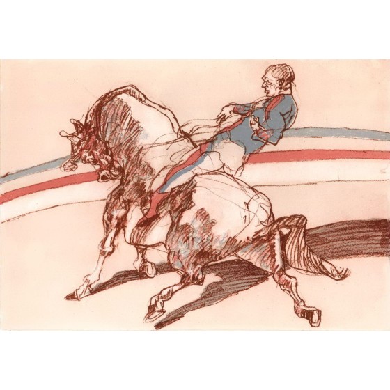 Acheter L’écuyer du cirque de Claude WEISBUCH Lithographie originale