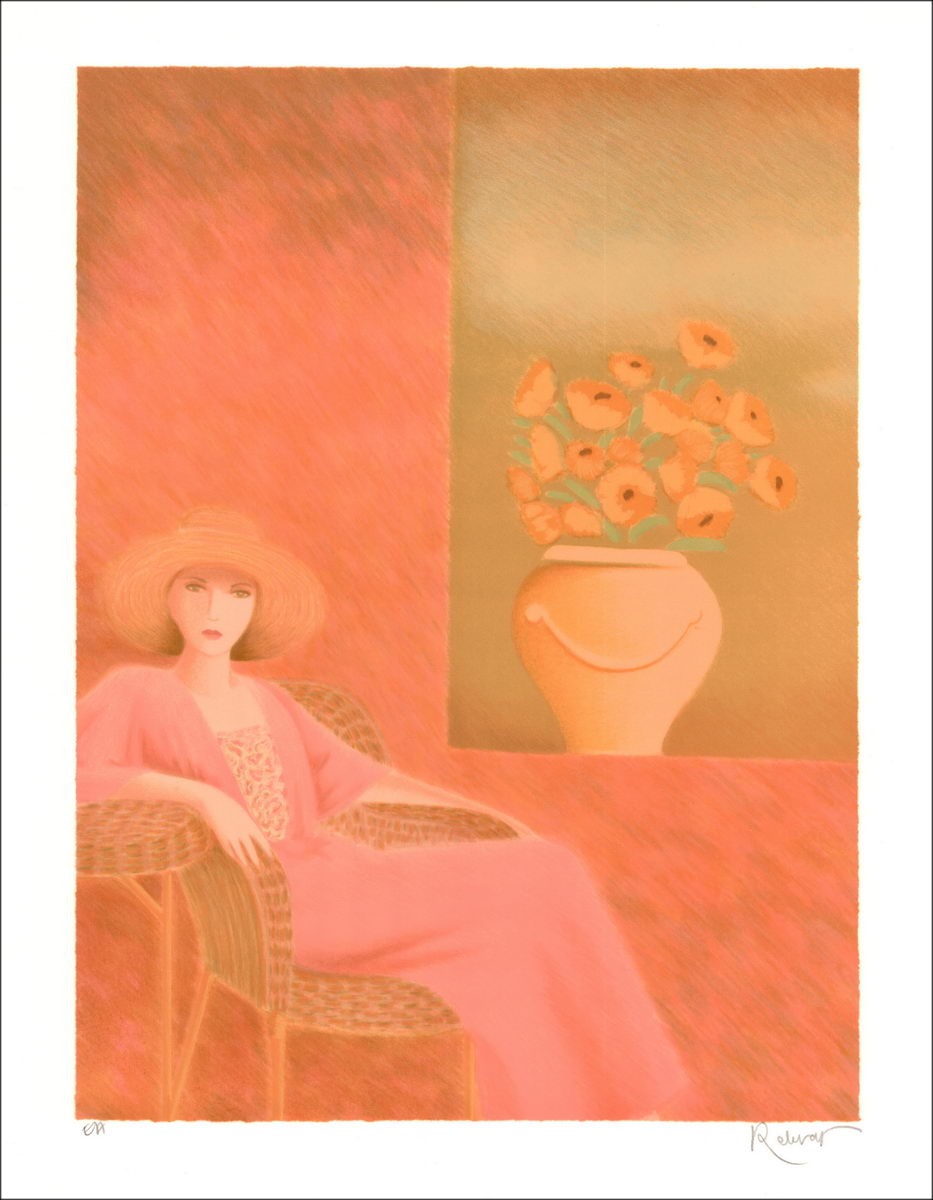 RETIVAT Annie  - Lithographie Originale "Après midi d'été"  signée et numérotée au crayon