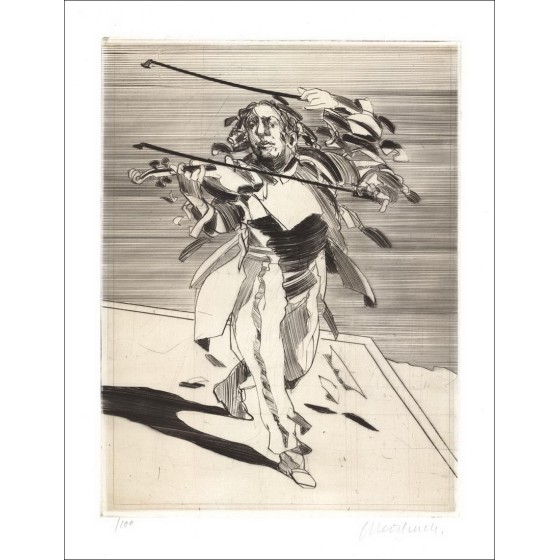 Buy Claude WEISBUCH The Violinist, Staccato Original Engraving