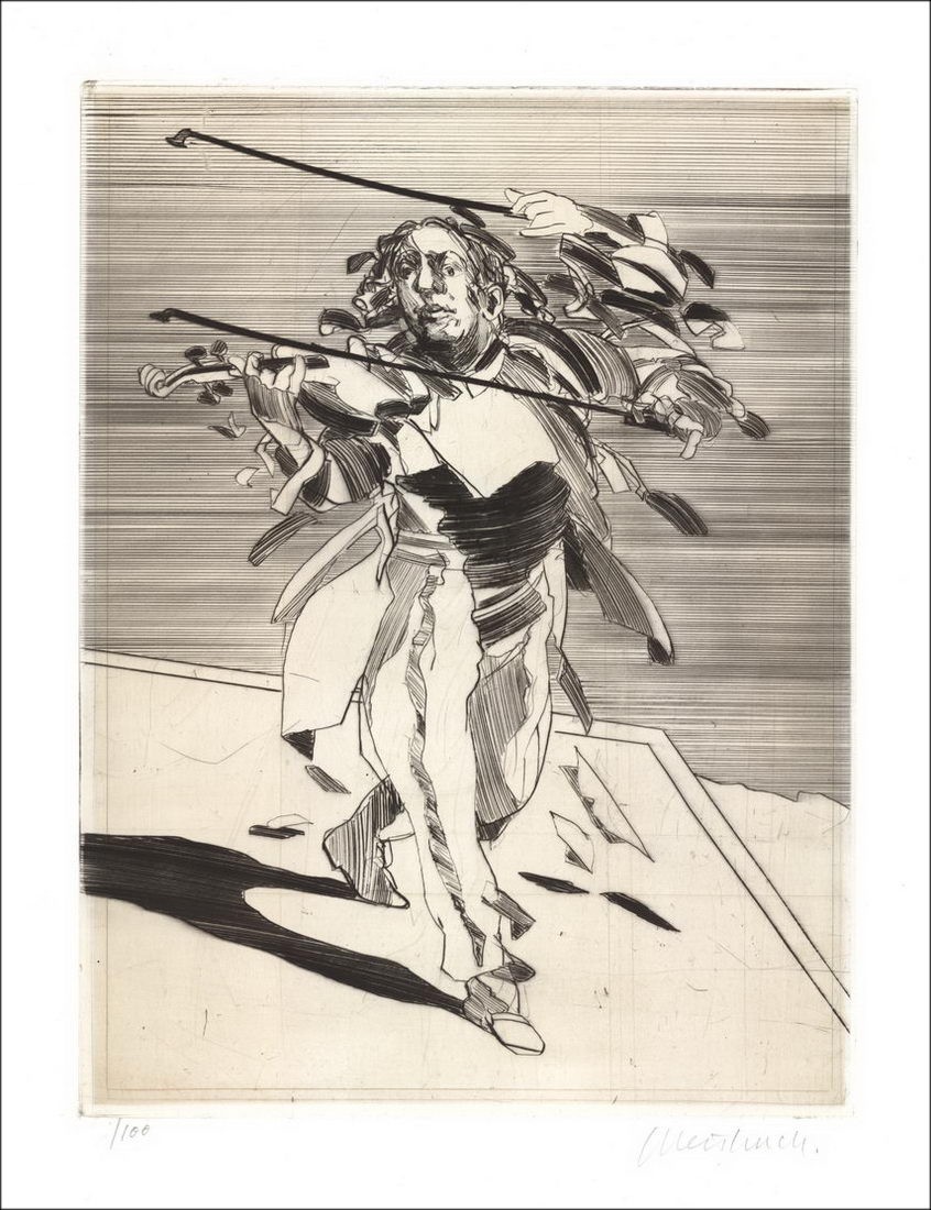 Acquista Claude WEISBUCH Il Violinista, Staccato Incisione Originale