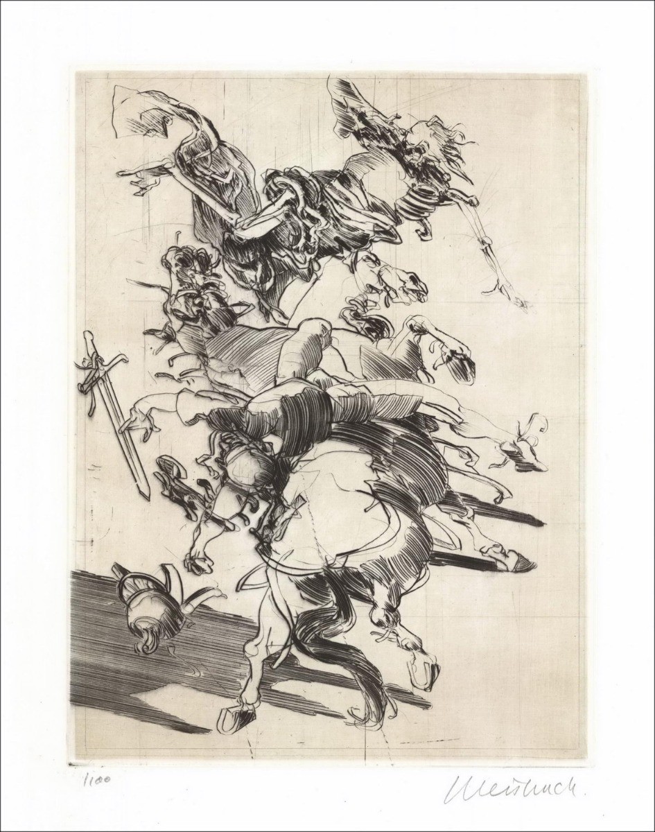 Purchase Claude WEISBUCH The Rider and Death Original Engraving