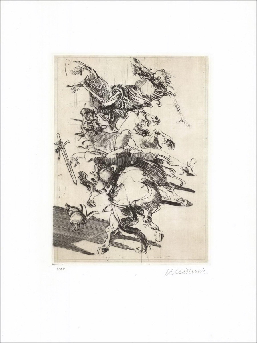 Purchase Claude WEISBUCH The Rider and Death Original Engraving