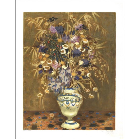 Eugene Baboulène - Litografia originale "The Champêtre Bouquet" 69x54cm