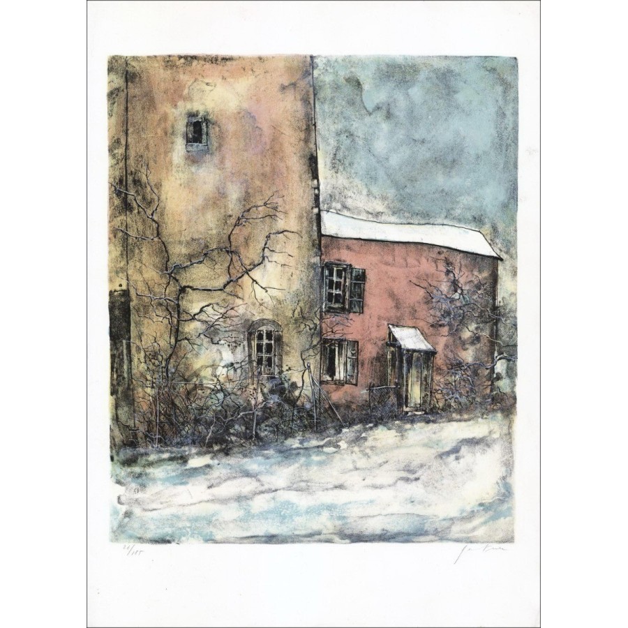 Acquista la litografia originale della neve Bernard Gantner