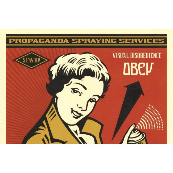 Buy screen print SHEPARD FAIREY OBEY OBEY STAY UP GIRL