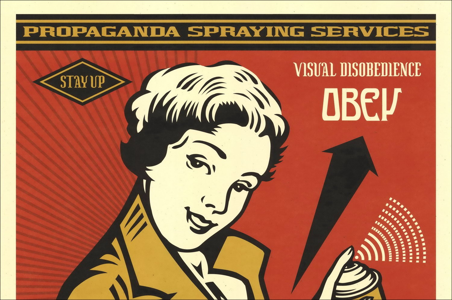 Buy screen print SHEPARD FAIREY OBEY OBEY STAY UP GIRL