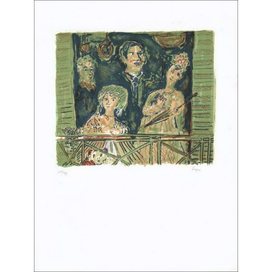 Tekens in het theater - Originele genummerde lithografie en ondertekend in potlood door de kunstenaar - Budgetbereik, kleine pri