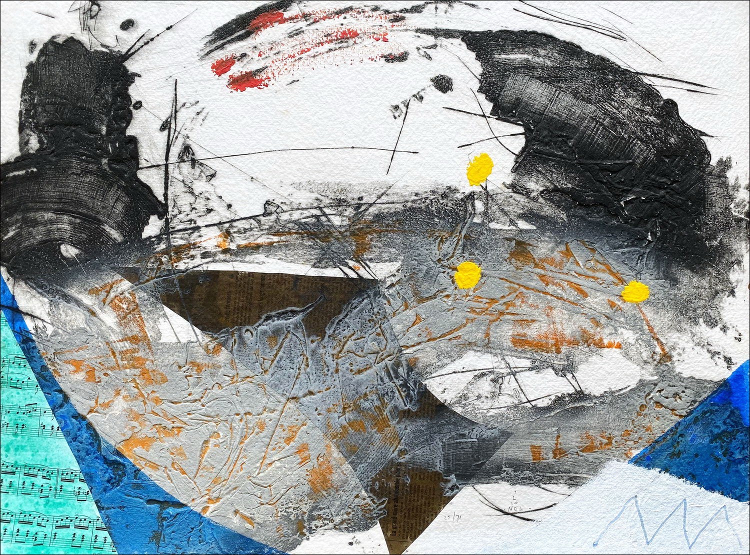 LIONEL - Originalgravur bei Carborundum "Music" 49x66cm
