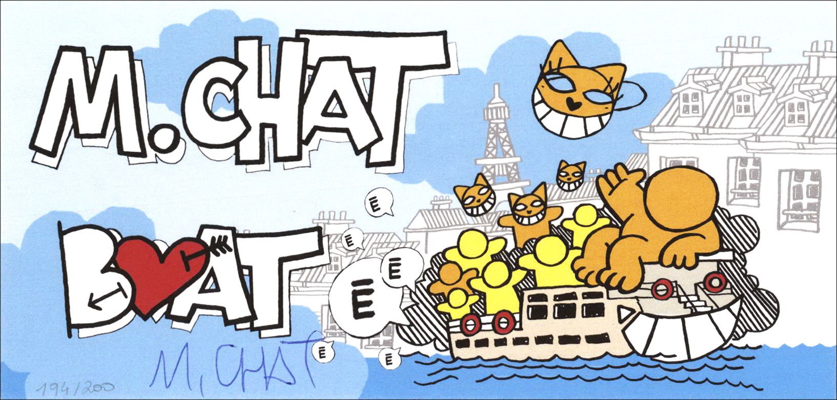 Buy M.Chat screen print - Boat Chat