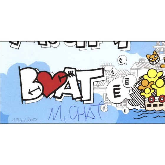 Acheter Sérigraphie M.Chat - Boat Chat