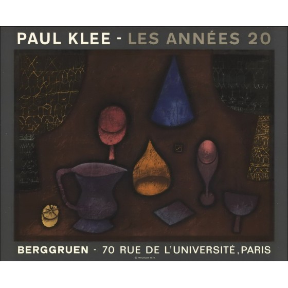 Paul Klee - Litografia "Galleria fiera Berggruen, Parigi" 54x66cm - 1970 - Poster originale Mourlot