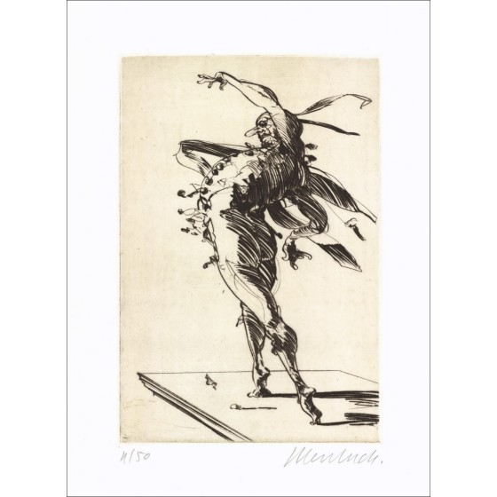 Comprar homenaje a la callot pantalone claude weisbuch original grabado