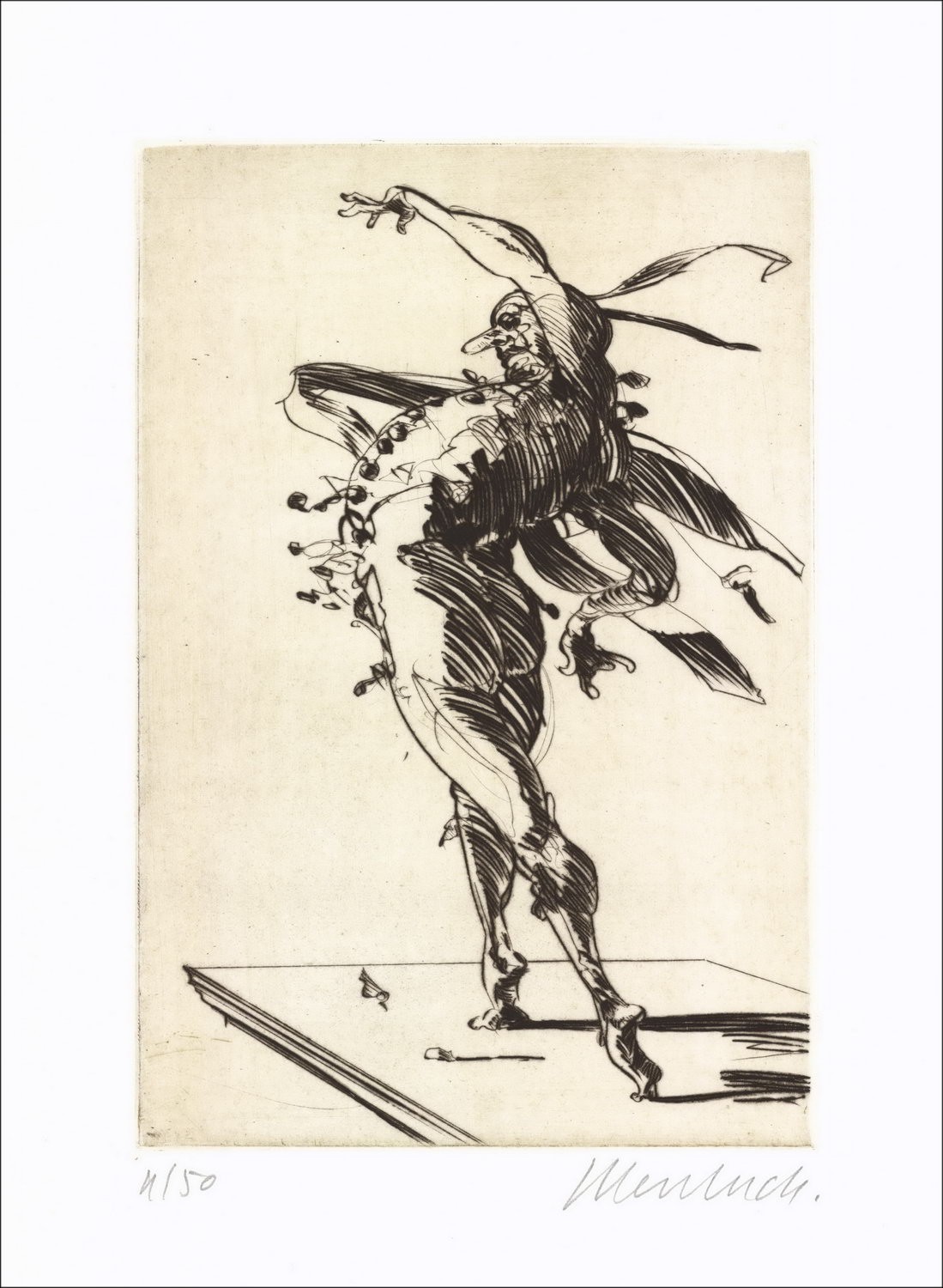 Acquista Omaggio a Callot Pantalone Claude WEISBUCH Incisione originale