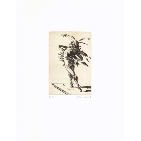 Acquista Omaggio a Callot Pantalone Claude WEISBUCH Incisione originale